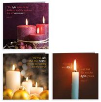 Candles Christmas Cards (6 Pack)